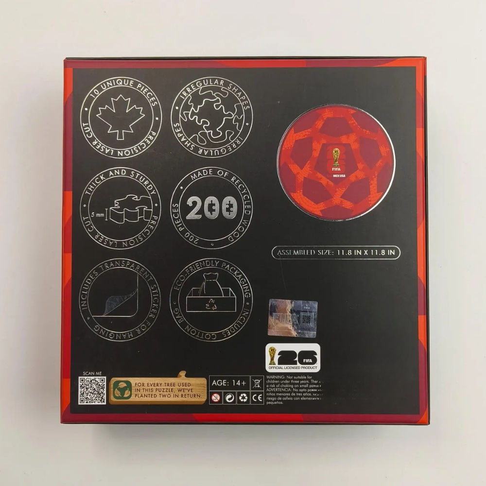 FIFA 2026 Canada City Theme Wooden Puzzle