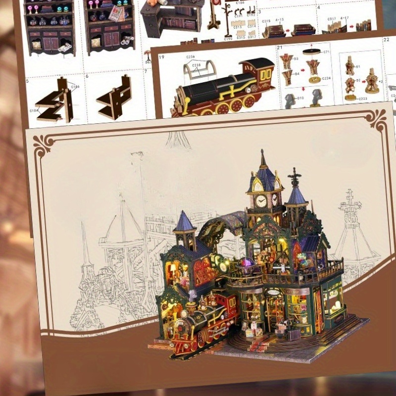 Miniature Dollhouse Book Corner Kit