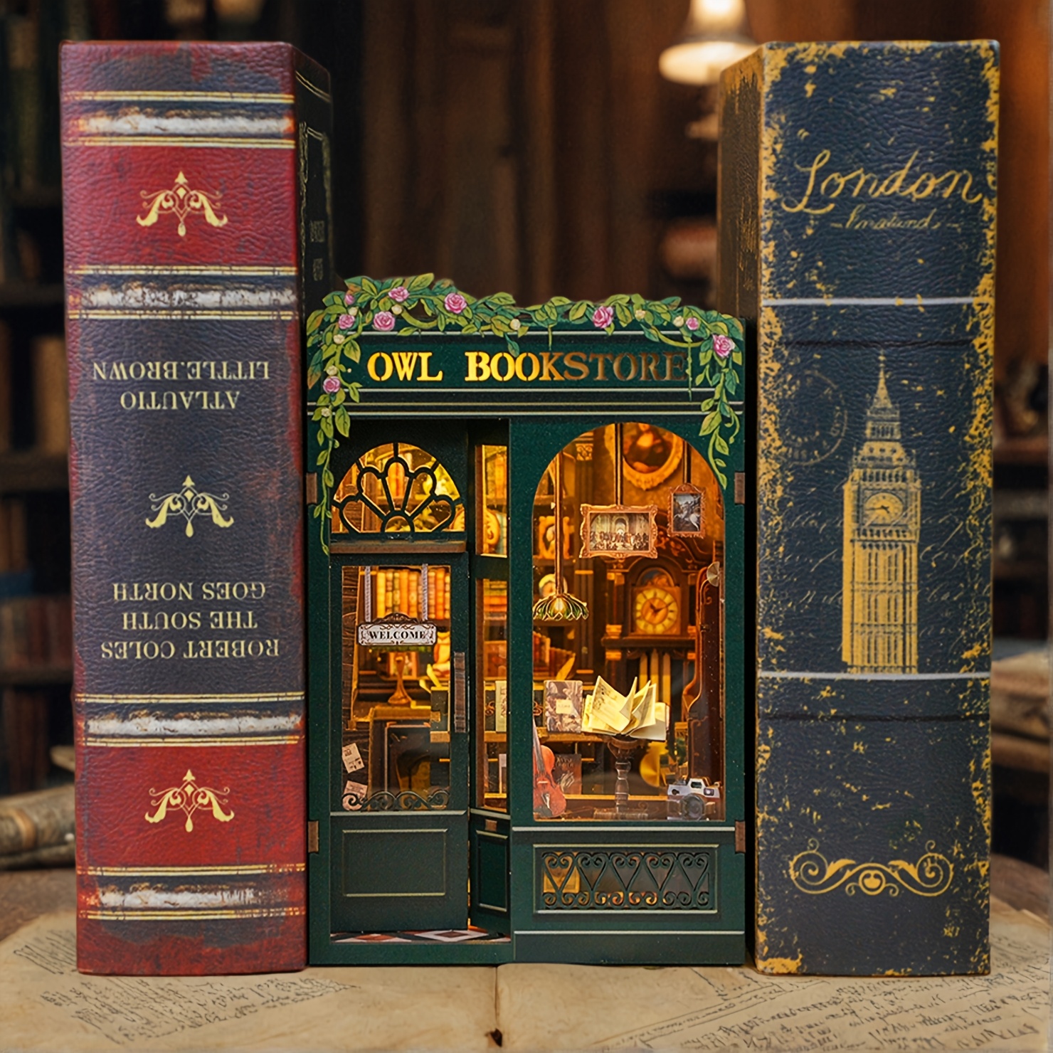 Charming Bookstore DIY Book Nook Kit