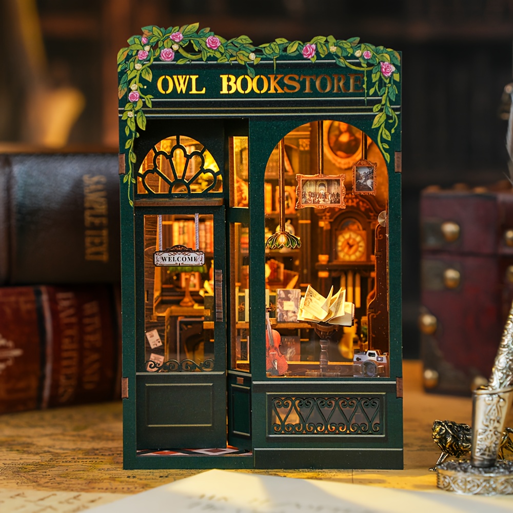 3D Magic Style Wooden And Book Nook Kit Puzzle Building DIY Block