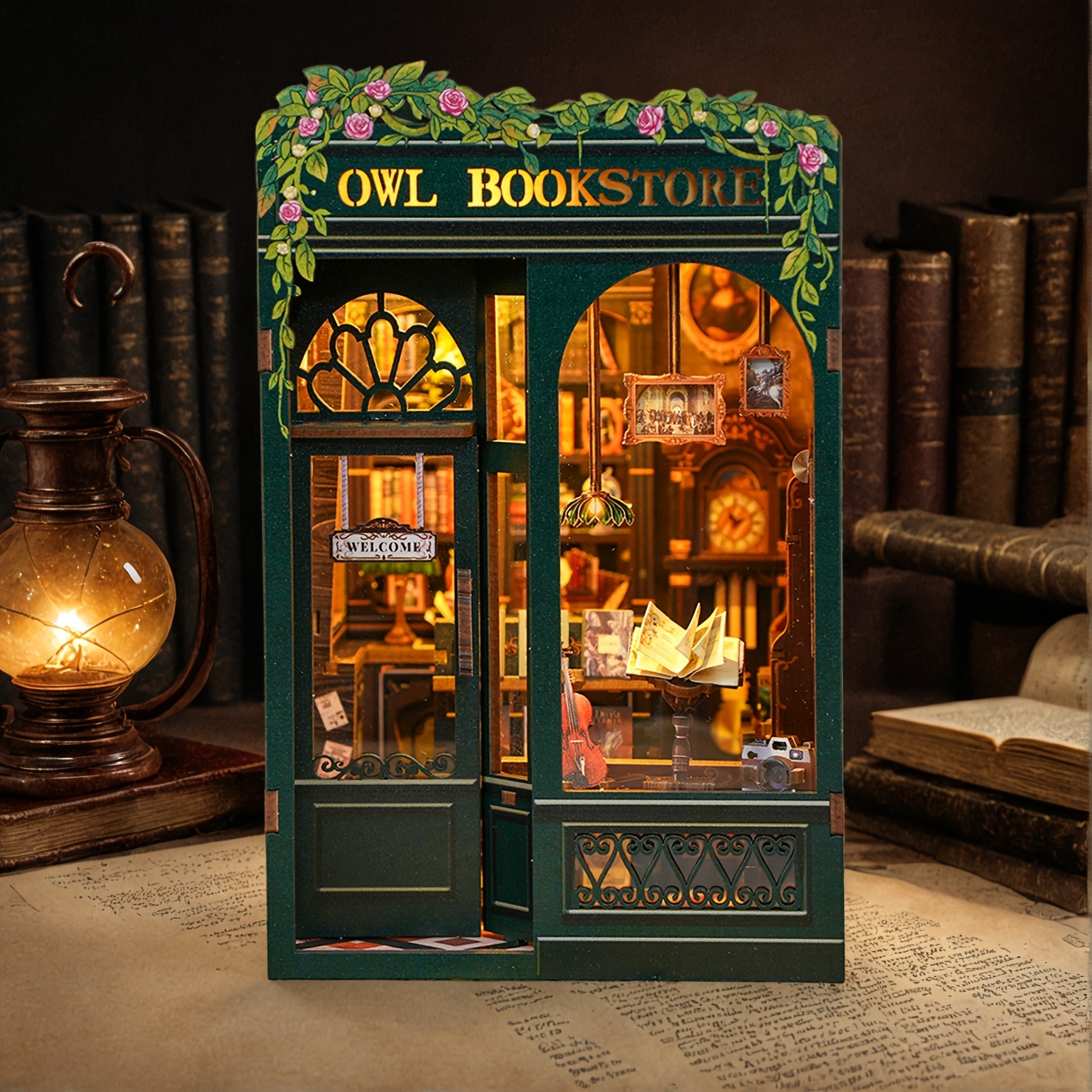 Charming Bookstore DIY Book Nook Kit