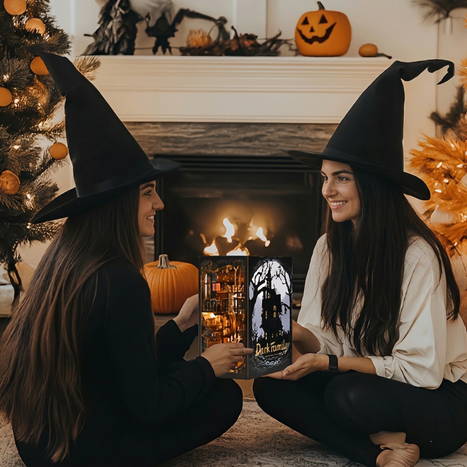 DIY Dark Mansion Library Book Nook