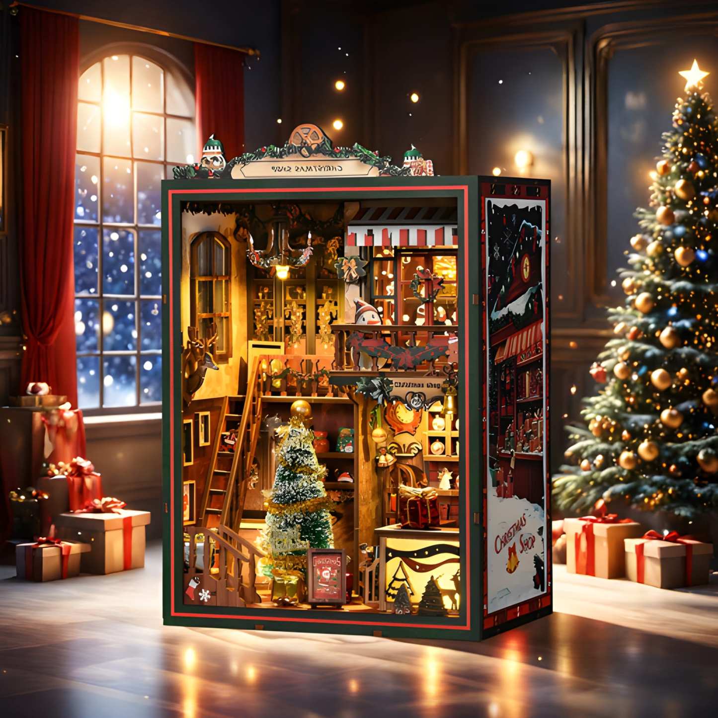 Christmas Shop DIY Book Nook Kit