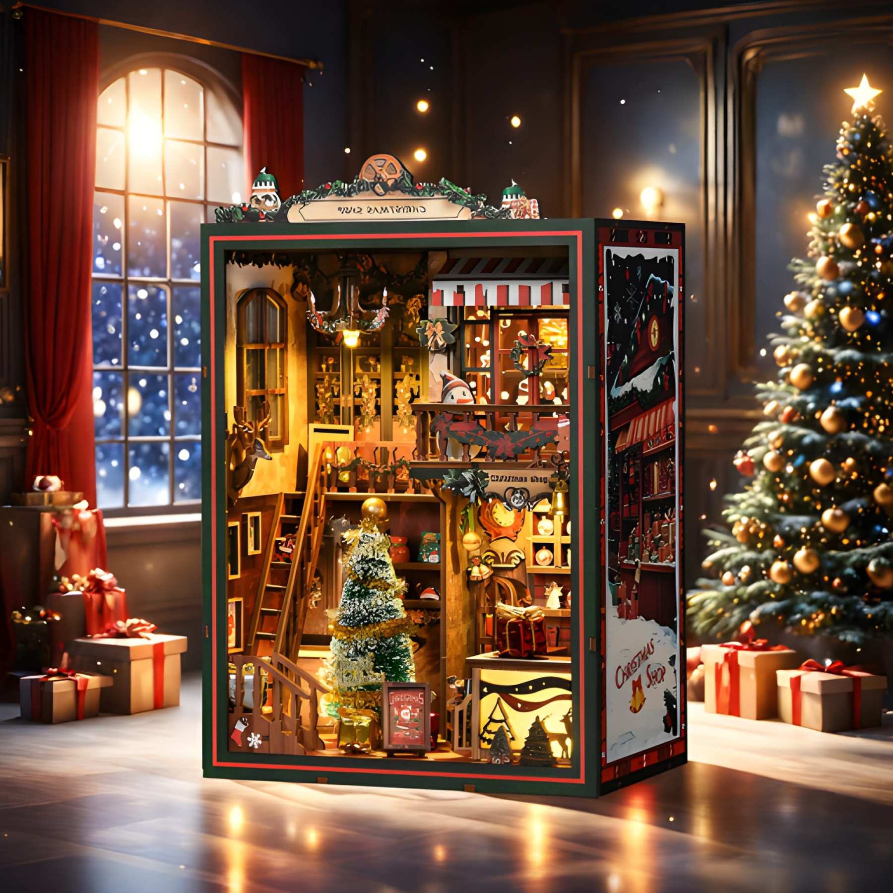 Christmas Shop DIY Book Nook Kit