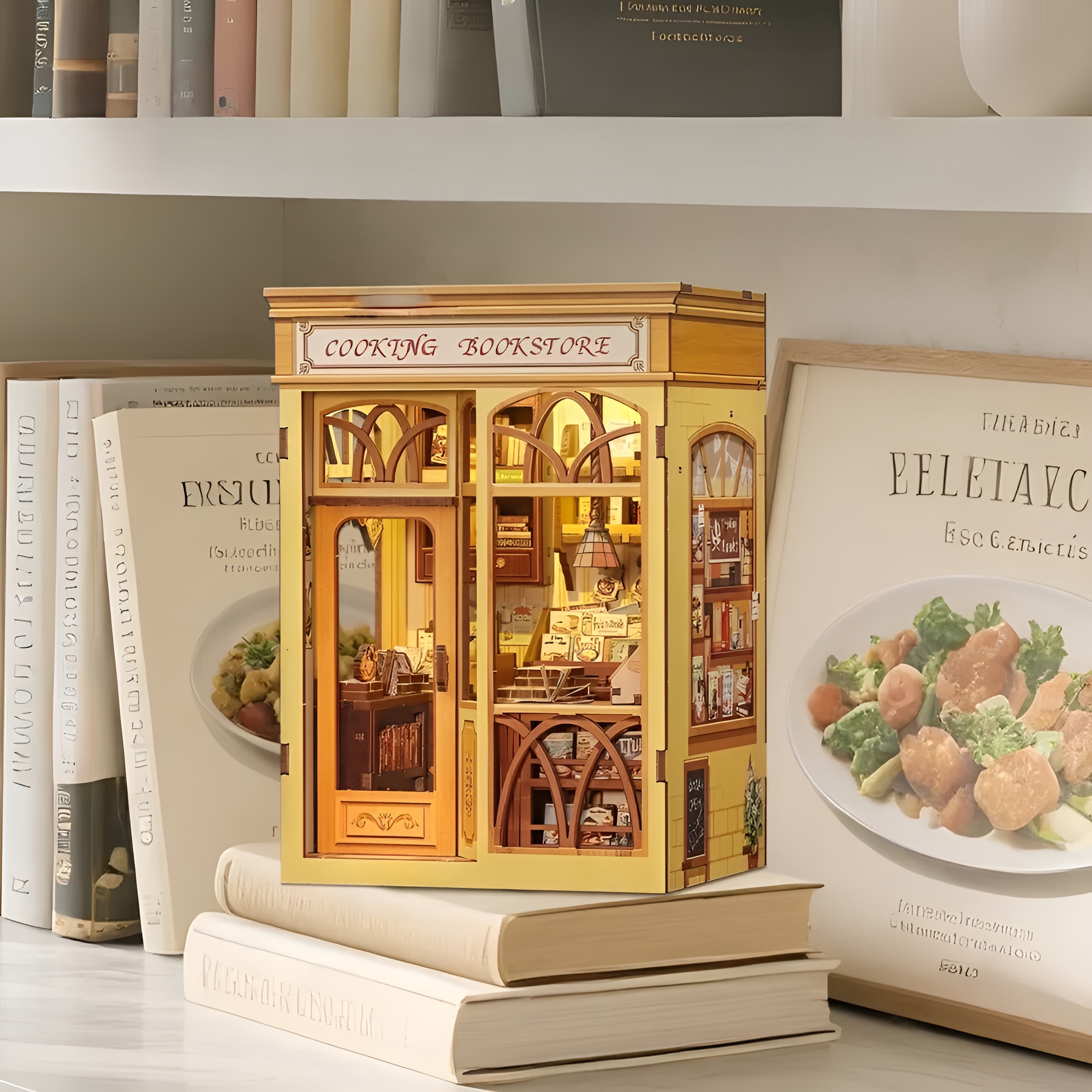 Cooking Bookstore DIY Book Nook Kit