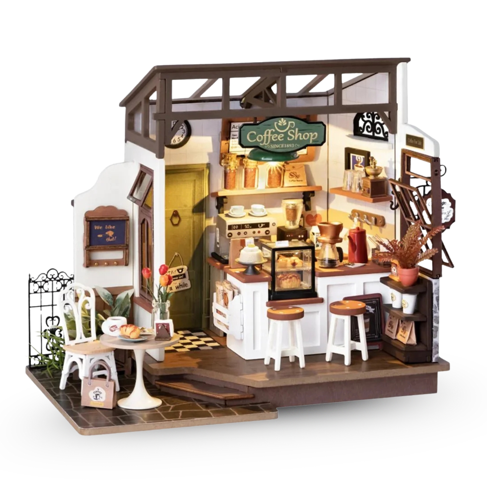 Cozy Coffee Shop 3D Wooden Puzzle