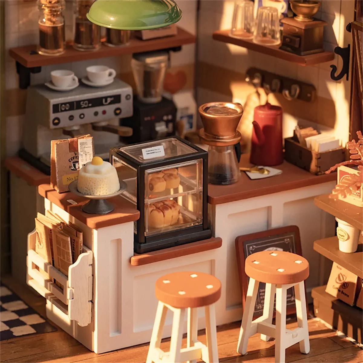 Cozy Coffee Shop 3D Wooden Puzzle