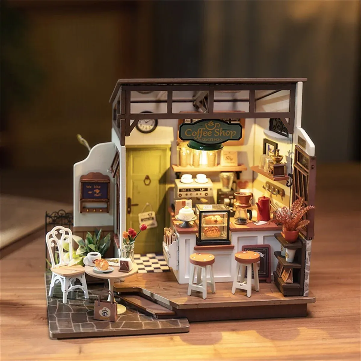 Cozy Coffee Shop 3D Wooden Puzzle