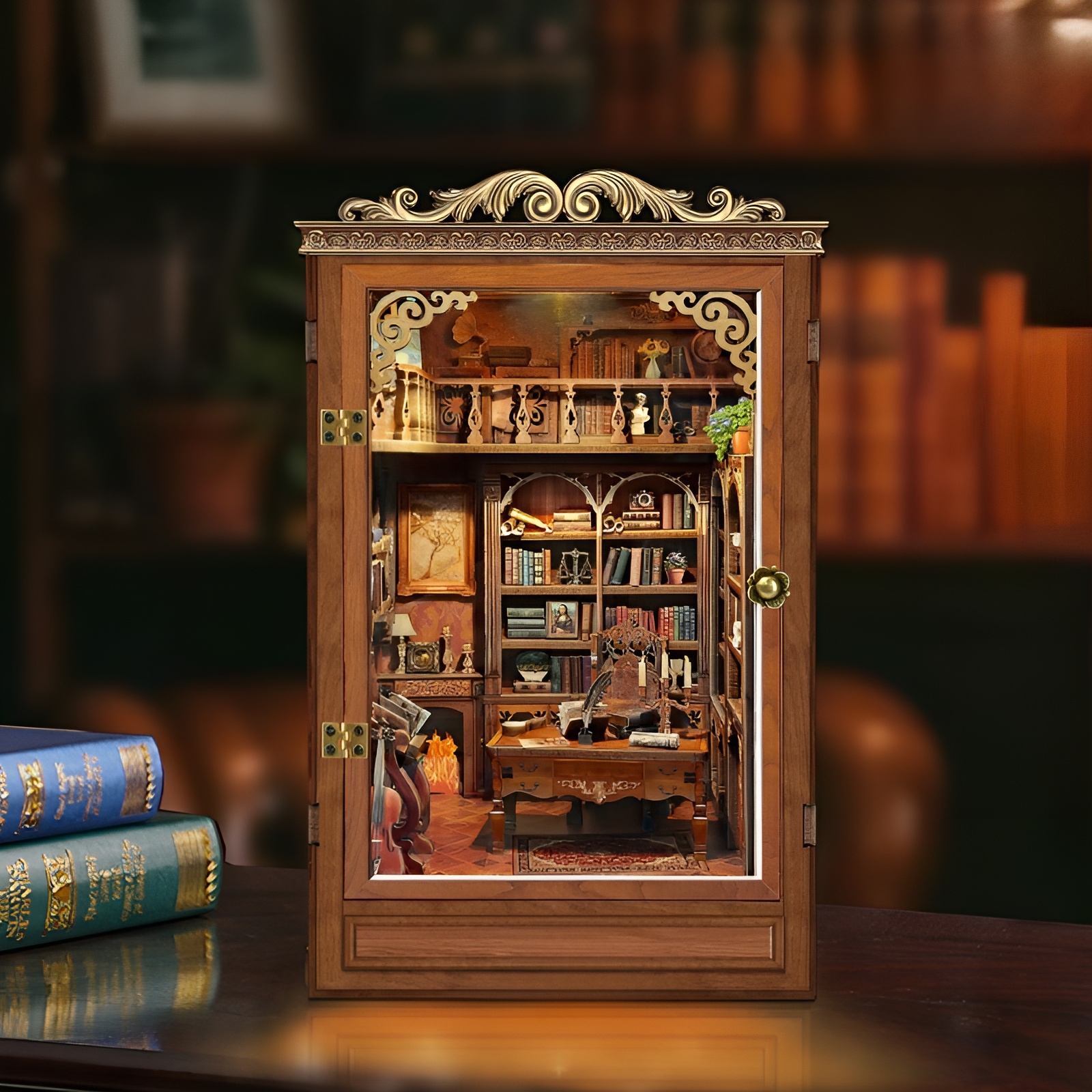DIY Miniature Dollhouse Book Nook