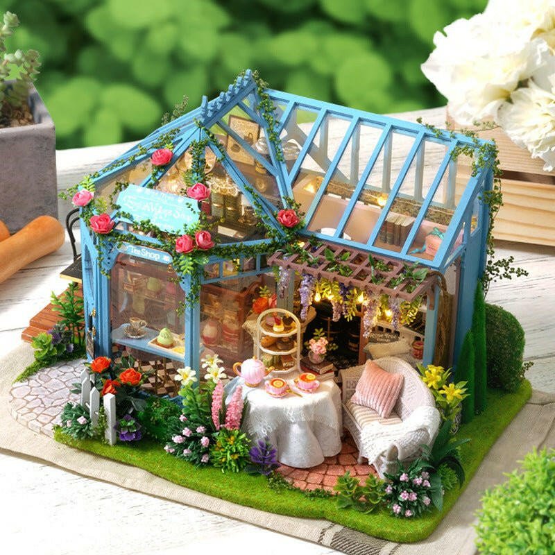 DIY Miniature Rose Garden Tea House