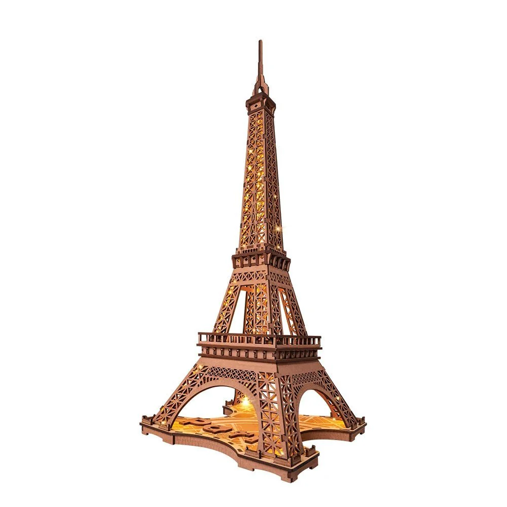 Evening At The Eiffel Tower 3D Wooden Puzzle