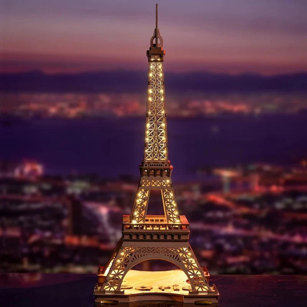 Evening At The Eiffel Tower 3D Wooden Puzzle