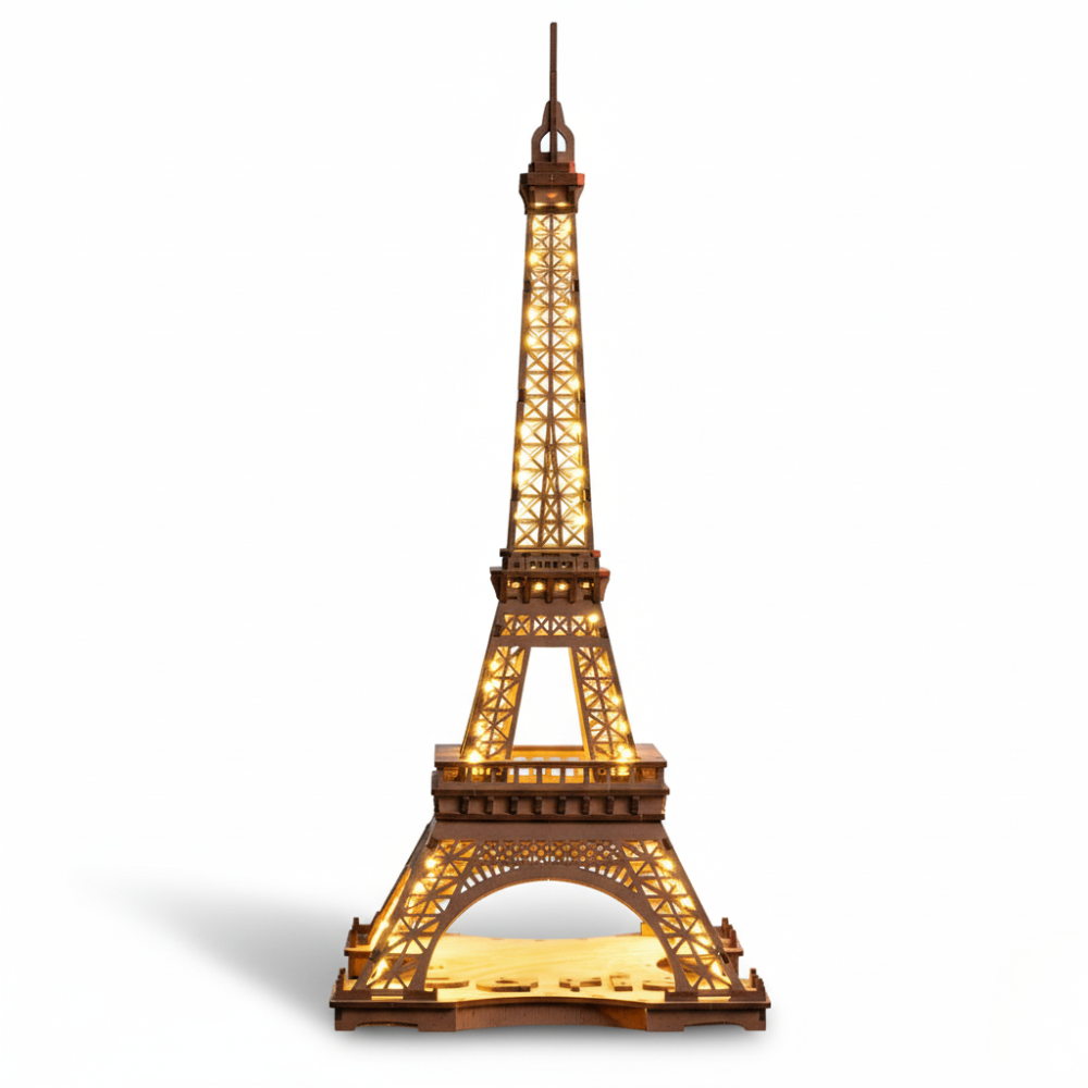Evening At The Eiffel Tower 3D Wooden Puzzle