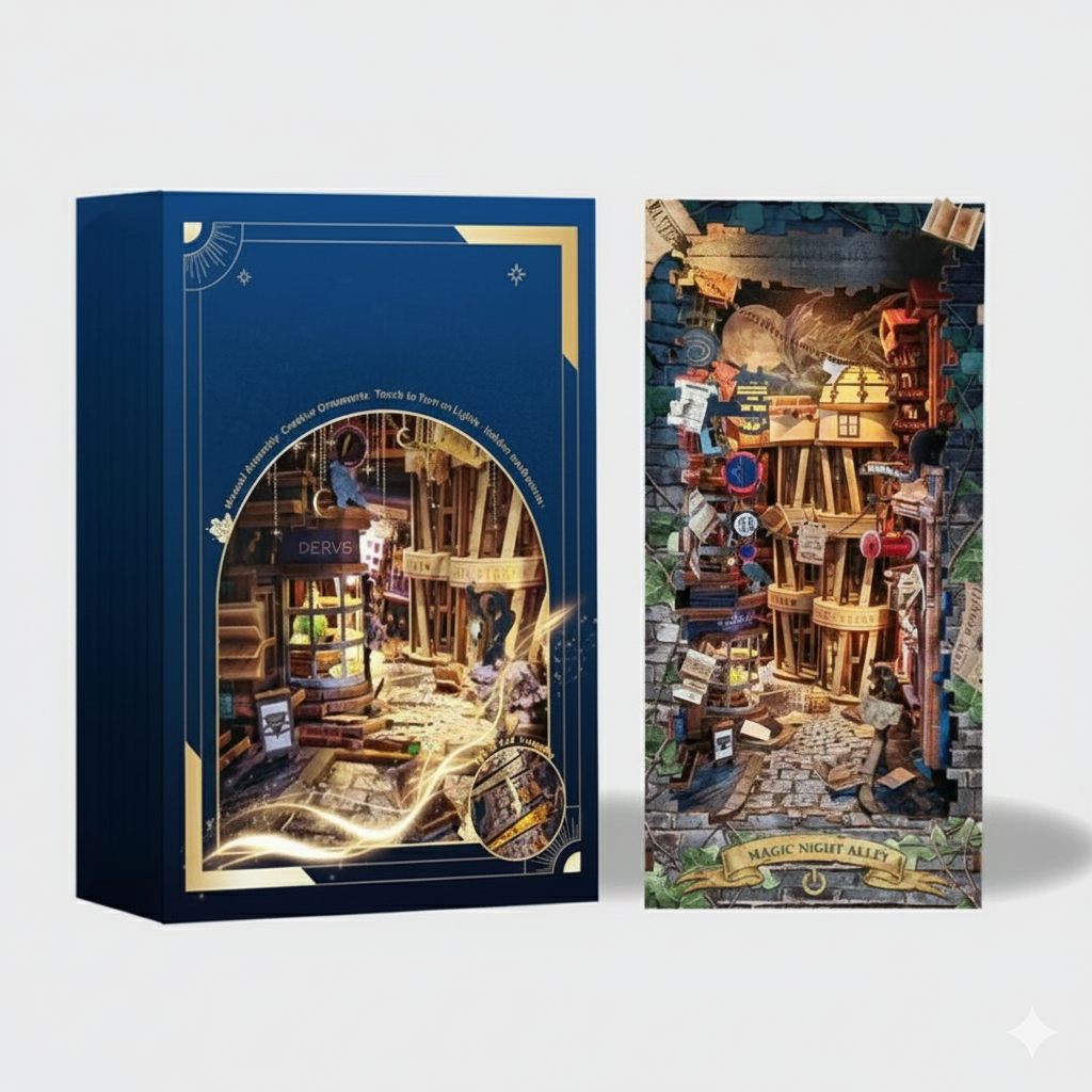 Magic Night Alley DIY Book Nook Kit