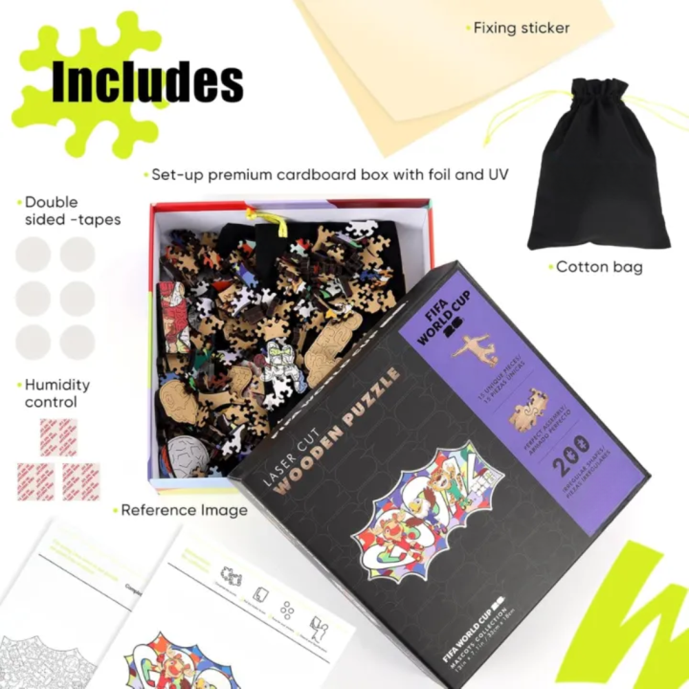 FIFA World Cup 2026 Wooden Jigsaw Puzzle Pack Of 200 Pieces
