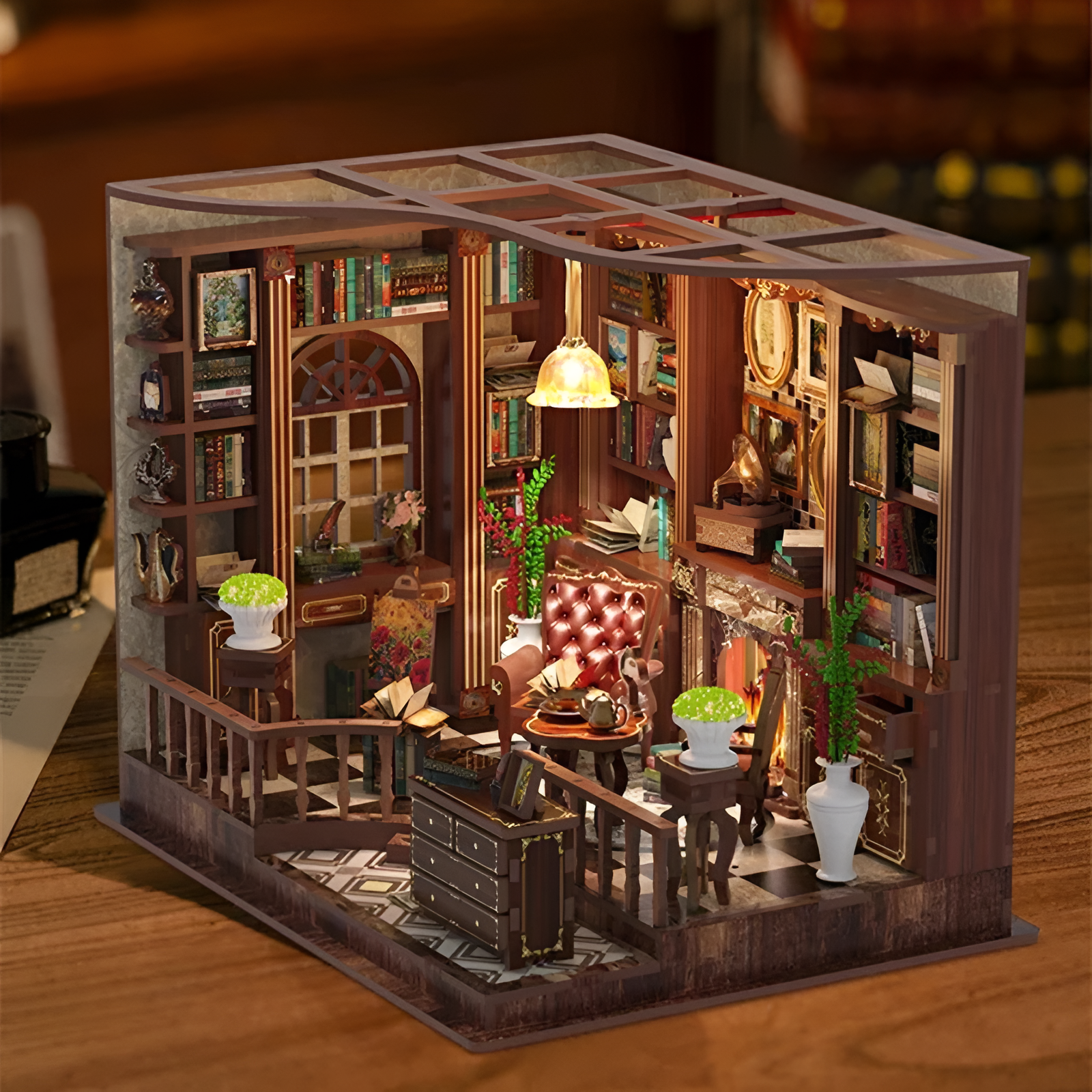 Left Bank Study House DIY Miniature House