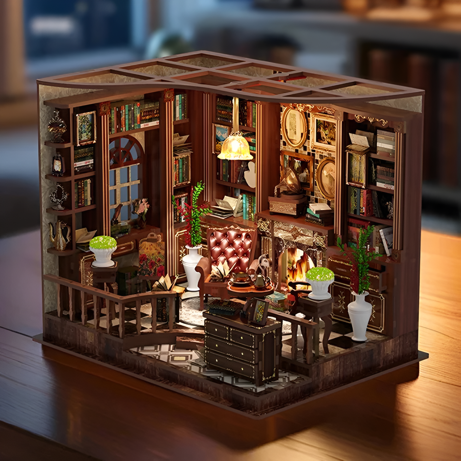 Left Bank Study House DIY Miniature House