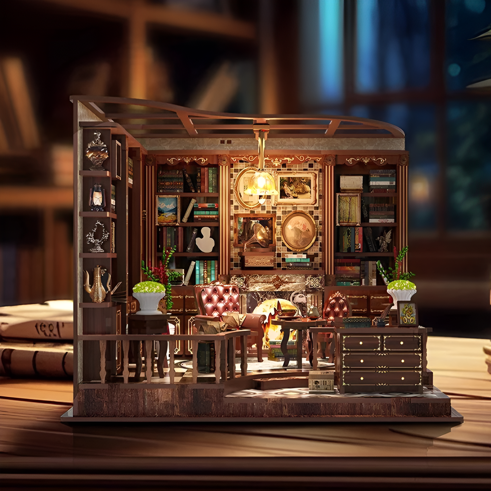 Left Bank Study House DIY Miniature House
