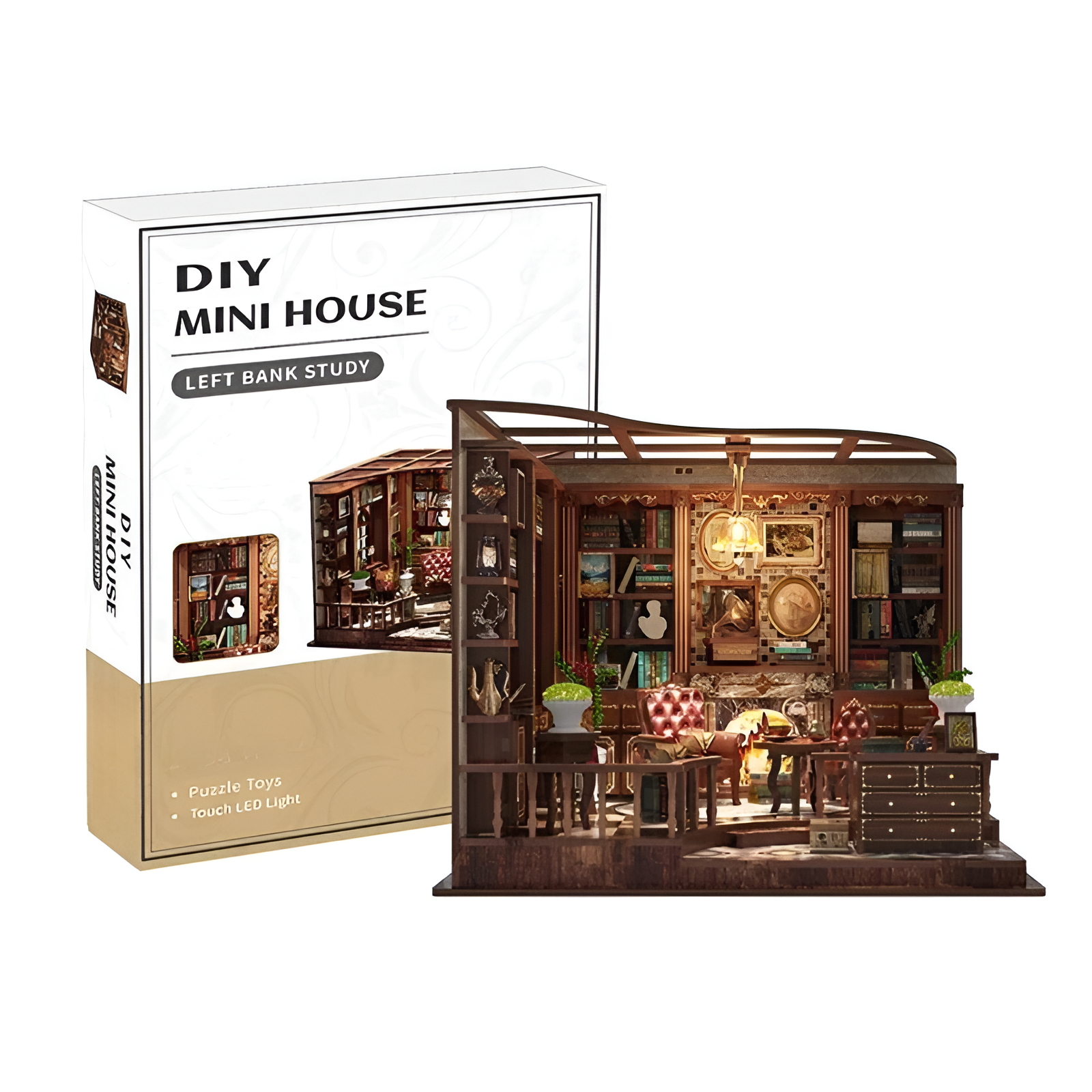 Left Bank Study House DIY Miniature House