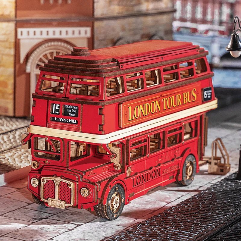 London Tour Bus 3D Wooden Puzzle
