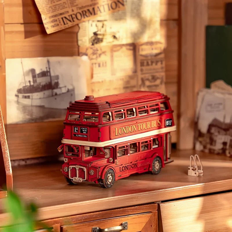 London Tour Bus 3D Wooden Puzzle
