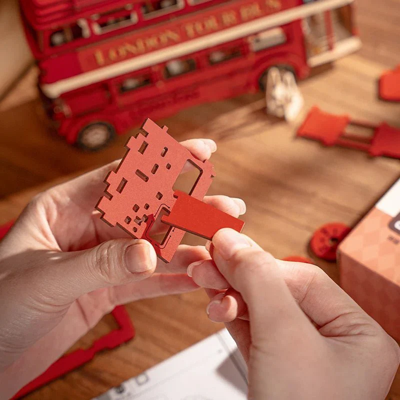 London Tour Bus 3D Wooden Puzzle
