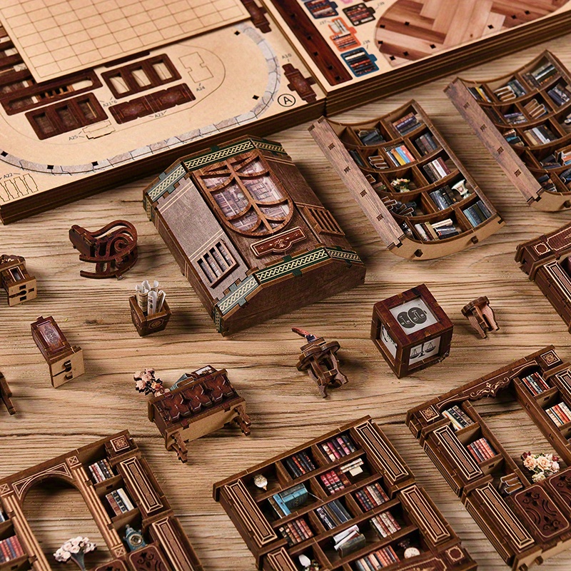 Miniature Dollhouse Book Corner Kit 