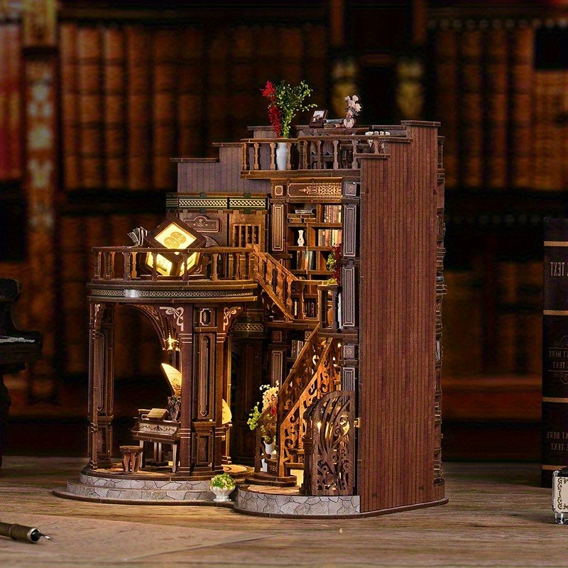 Miniature Dollhouse Book Corner Kit 