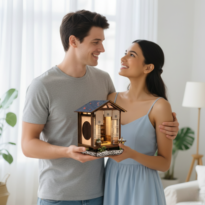 Moss Lantern Garden DIY Book Nook Kit