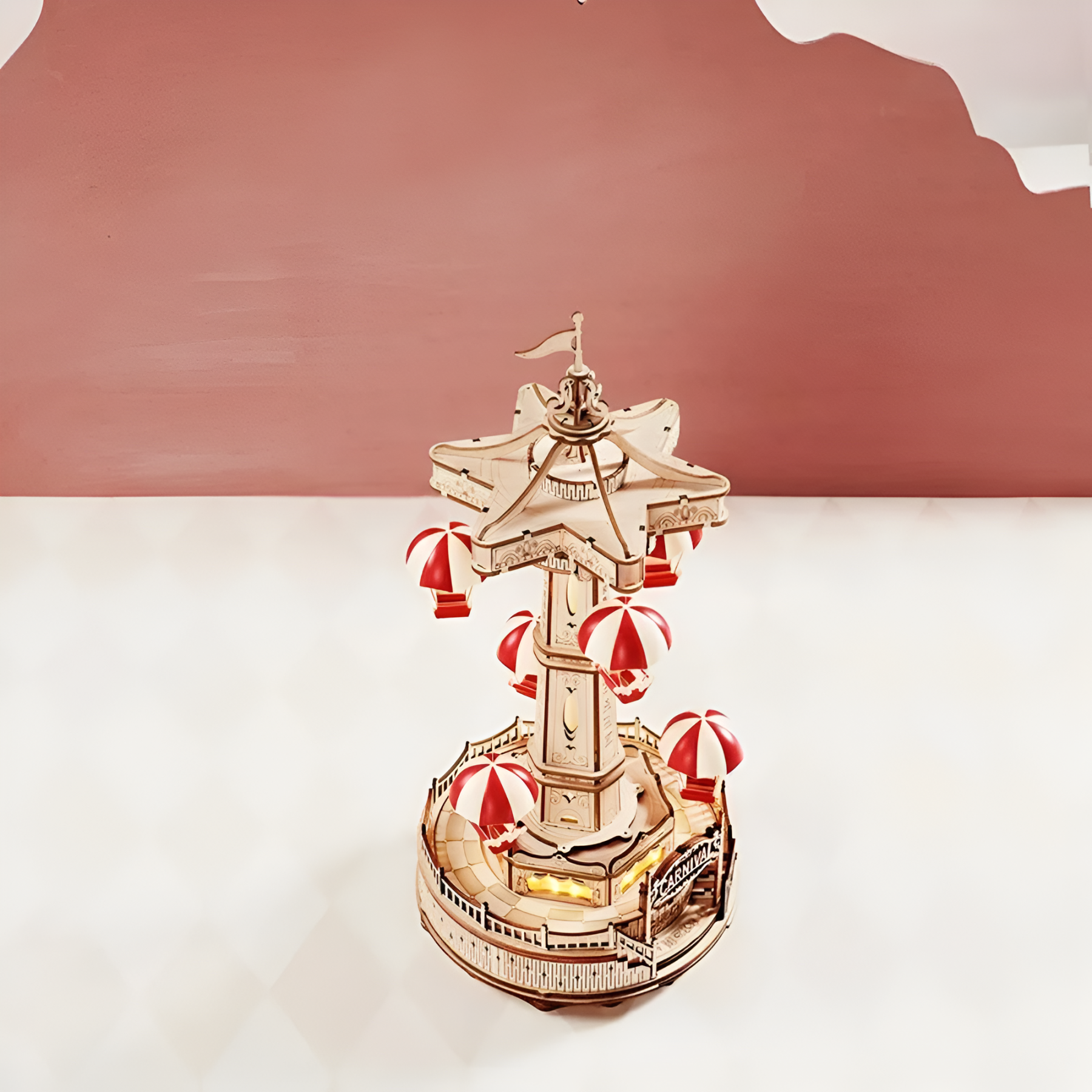 Parachute Tower 3D Wooden Puzzle