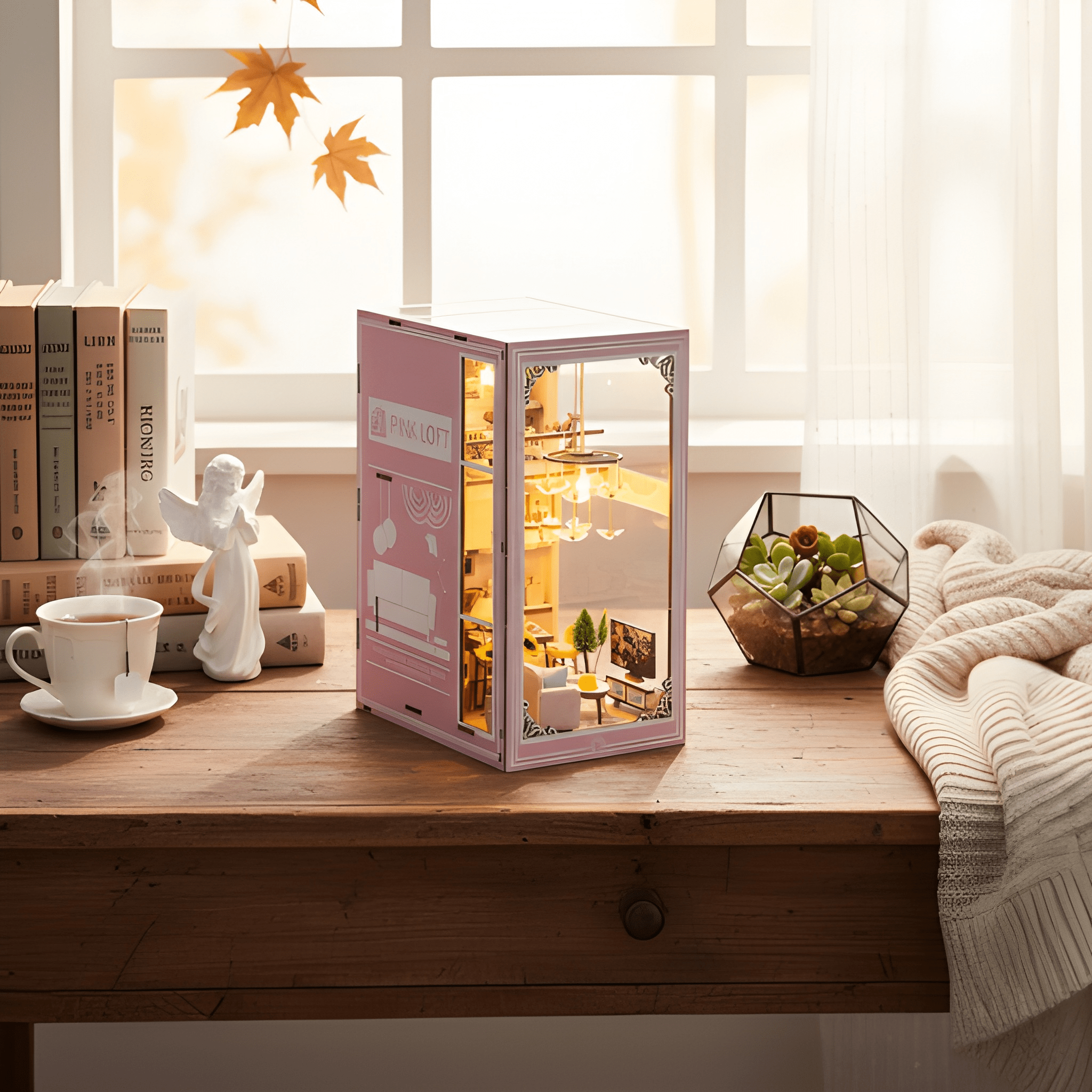 Pink Loft DIY Book Nook Kit