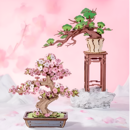 Sakura Bonsai 3D Wooden Puzzle