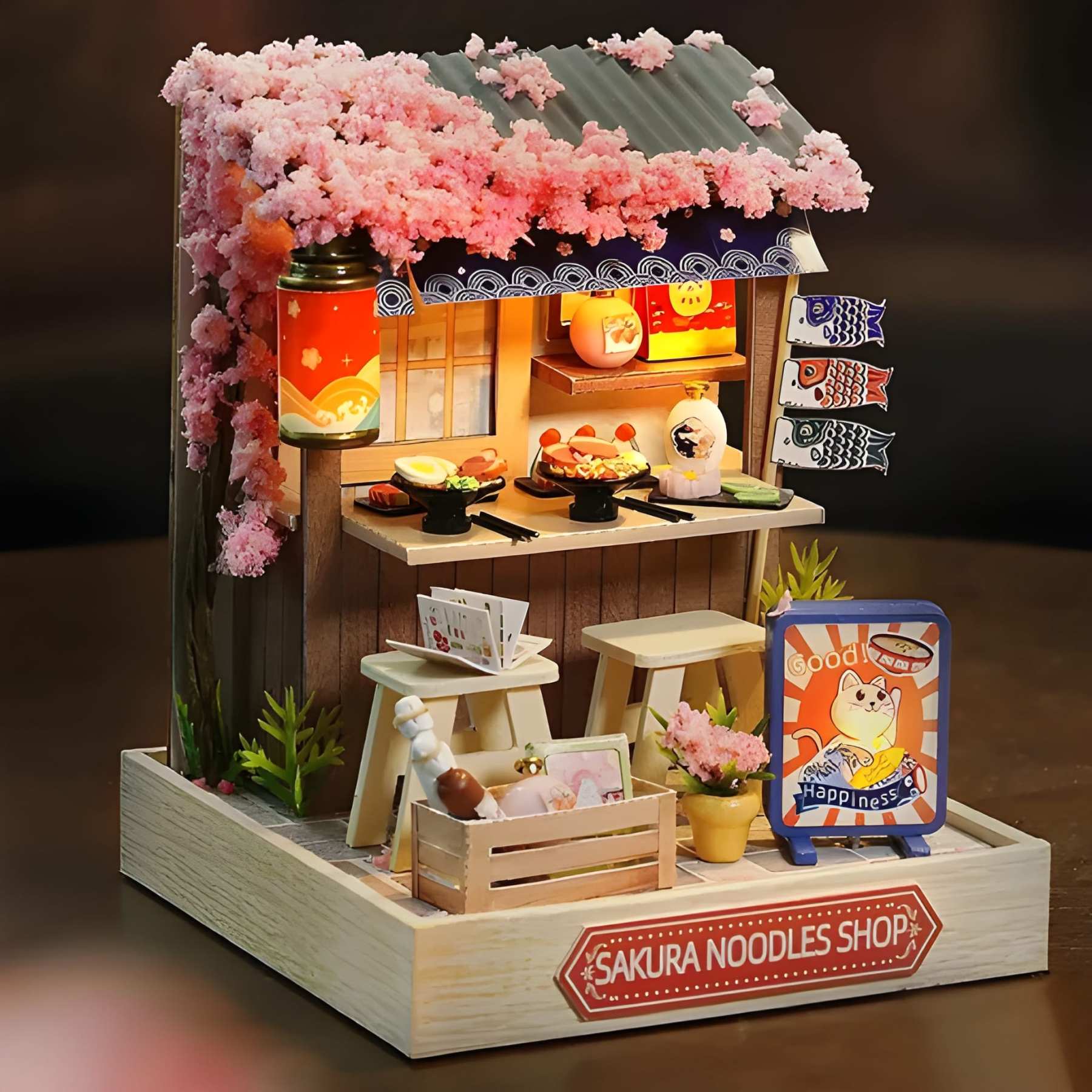 Sakura Noodles Shop DIY Book Nook Kit