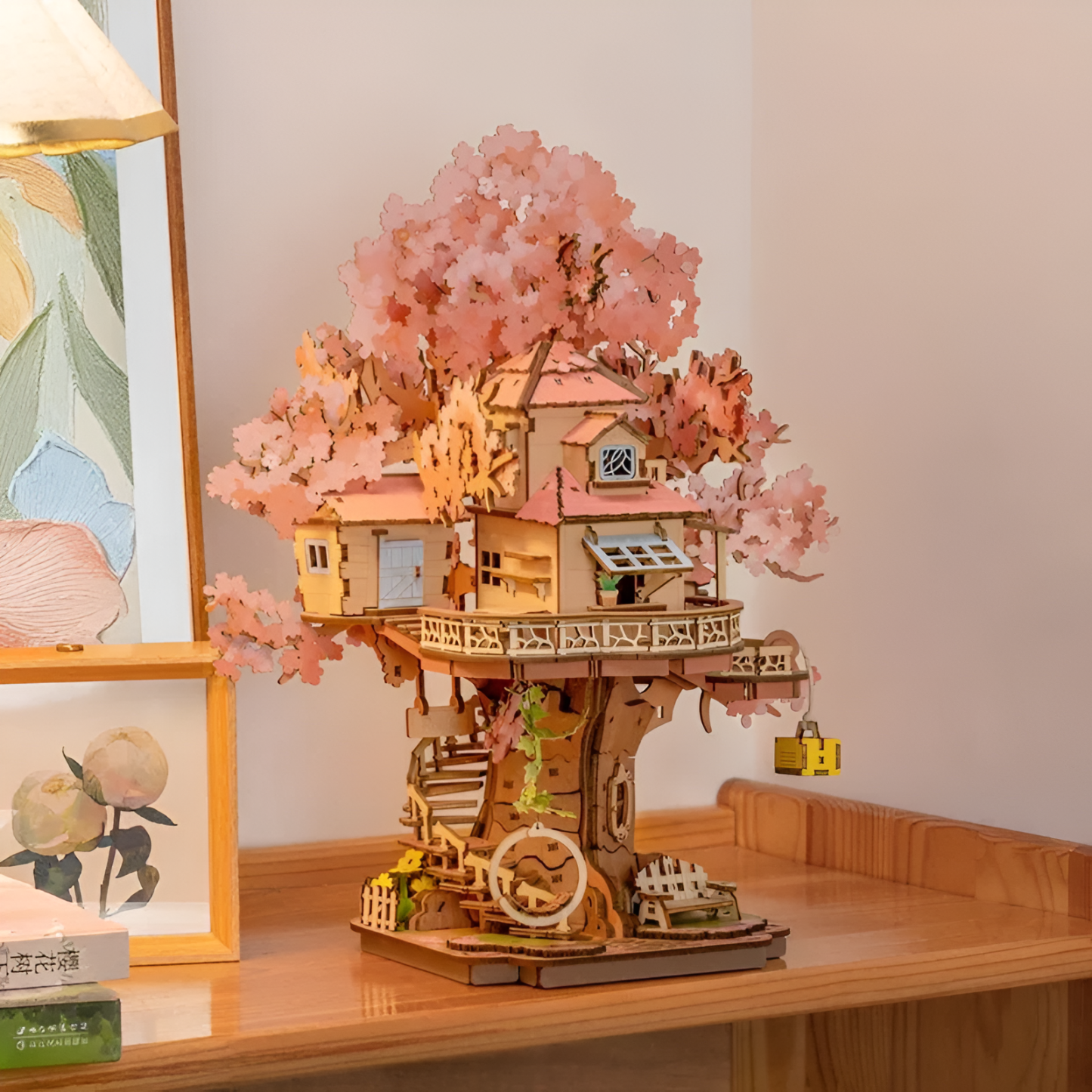 Sakura Tree House 3D Wooden Puzzle