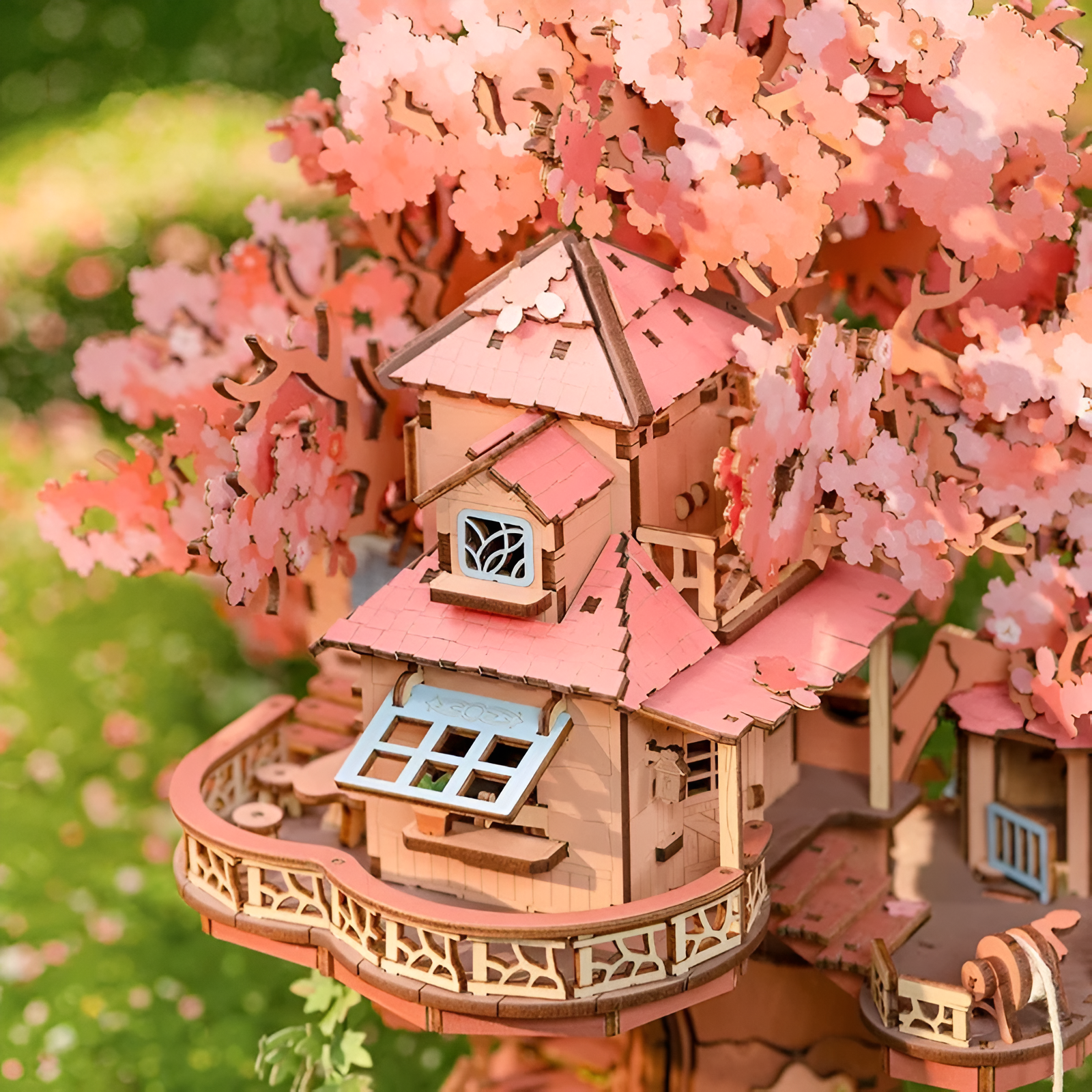 Sakura Tree House 3D Wooden Puzzle
