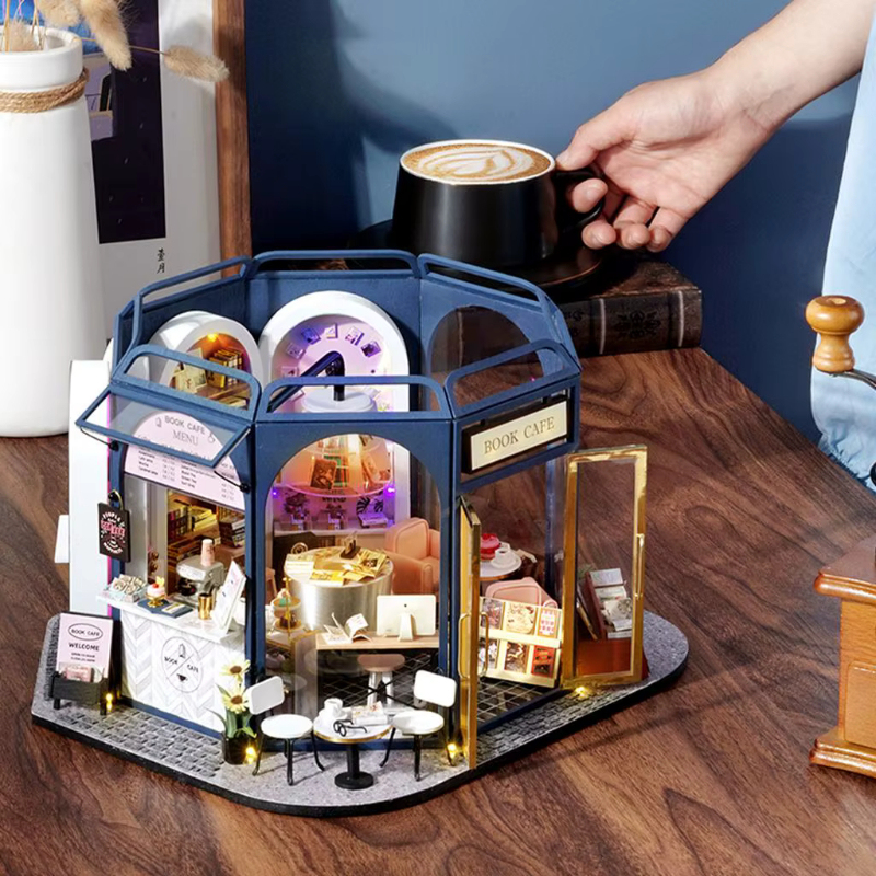 Book Cafe Themed DIY Miniature Kit