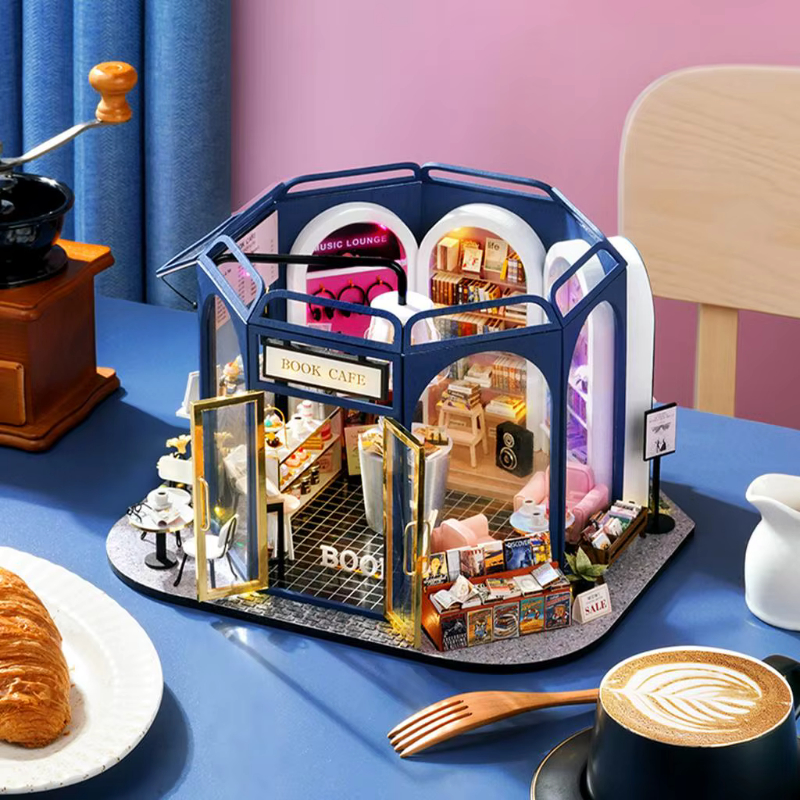 Book Cafe Themed DIY Miniature Kit