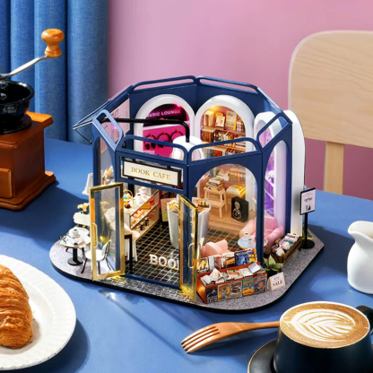 Book Cafe Themed DIY Miniature Kit
