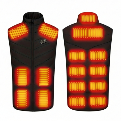 USB Powered Heating Jacket With 17 Heating Zones