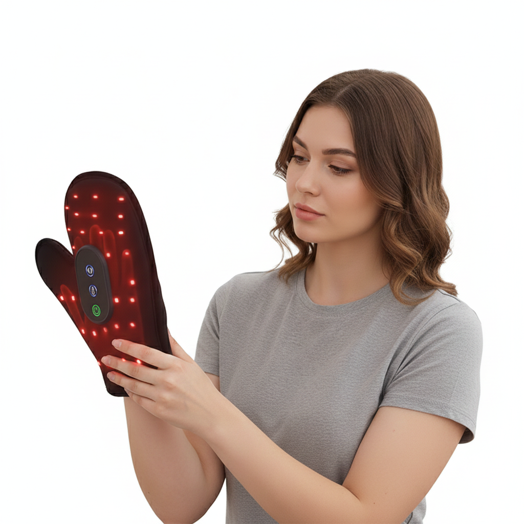 USB Rechargeable Cordless Heating And Vibration Palm Massager