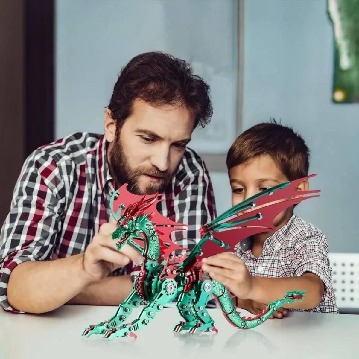 3D Stainless Steel Dragon Design DIY Puzzle Kit