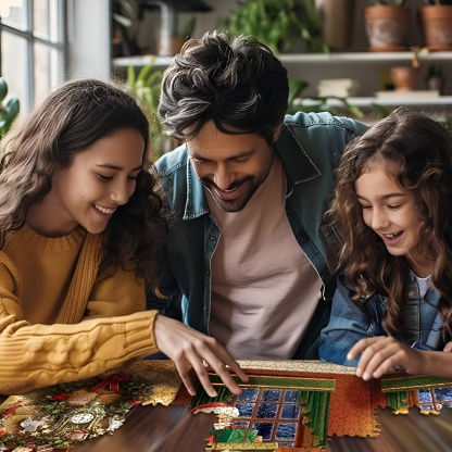 Puzzles Delivering Gifts 500 Piece Jigsaw Puzzle