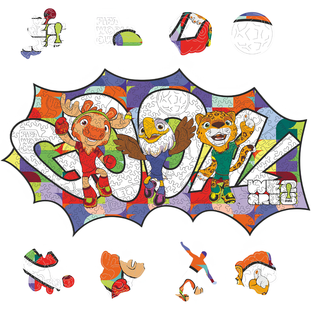 FIFA World Cup 2026 Wooden Jigsaw Puzzle Pack Of 200 Pieces