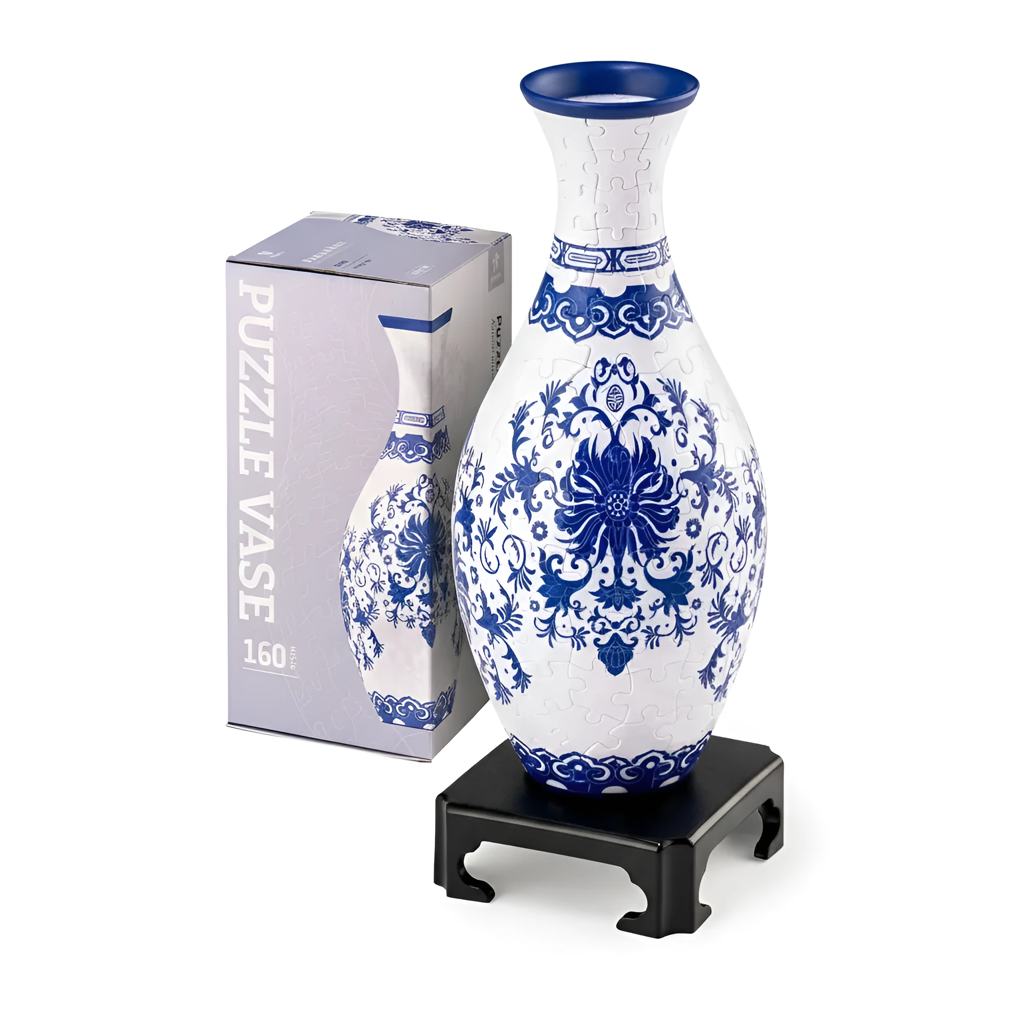 3D Puzzle Vase With 160 Curved Pieces And Stand