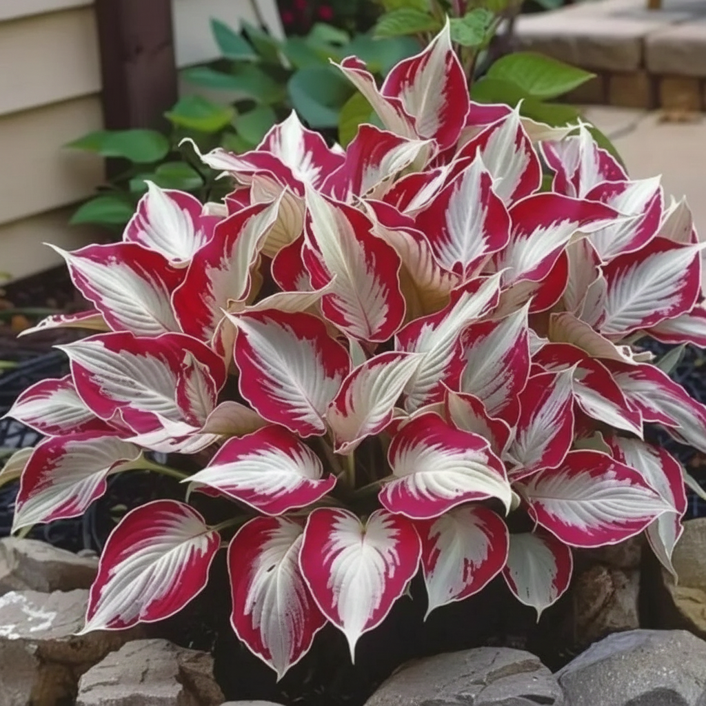 100 Pieces Of Variegated Hosta Plants For Garden