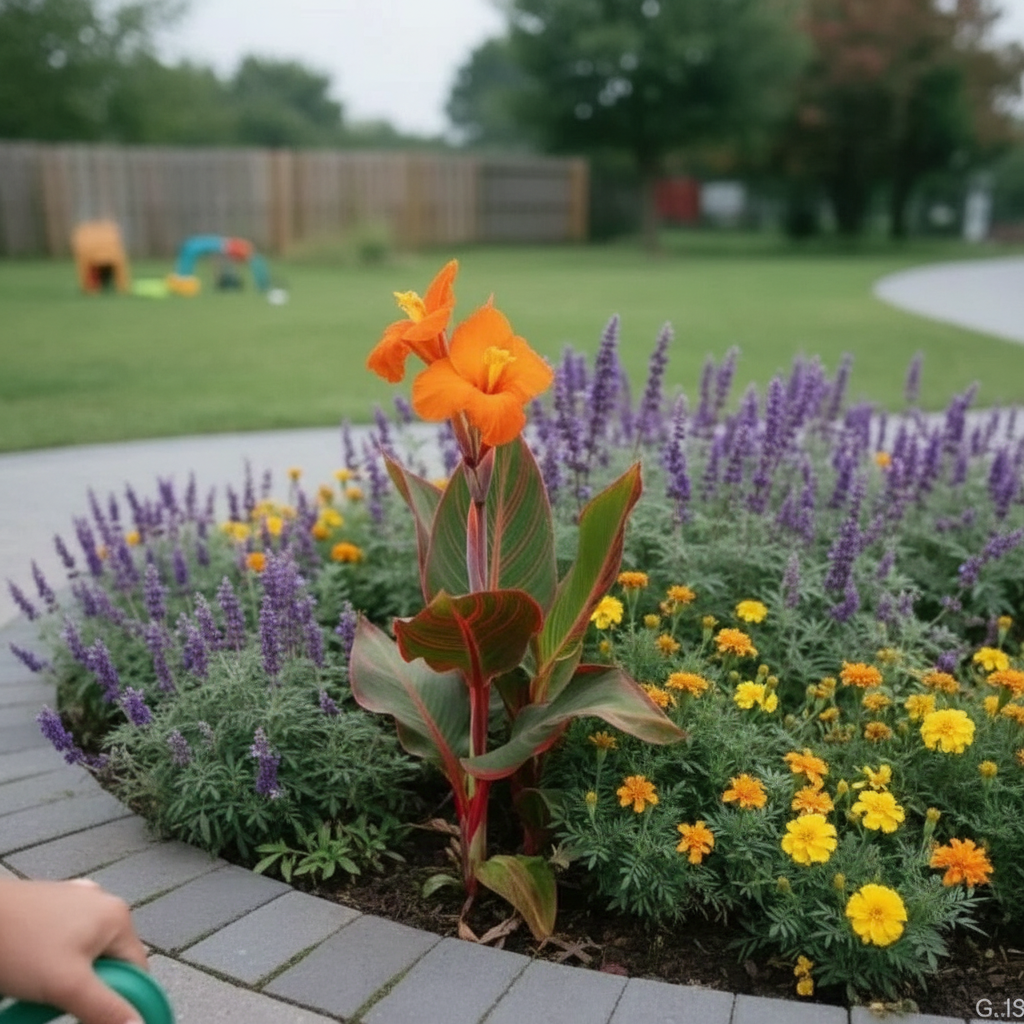 Vibrant Orange Lily Flower Plant For Garden Beds