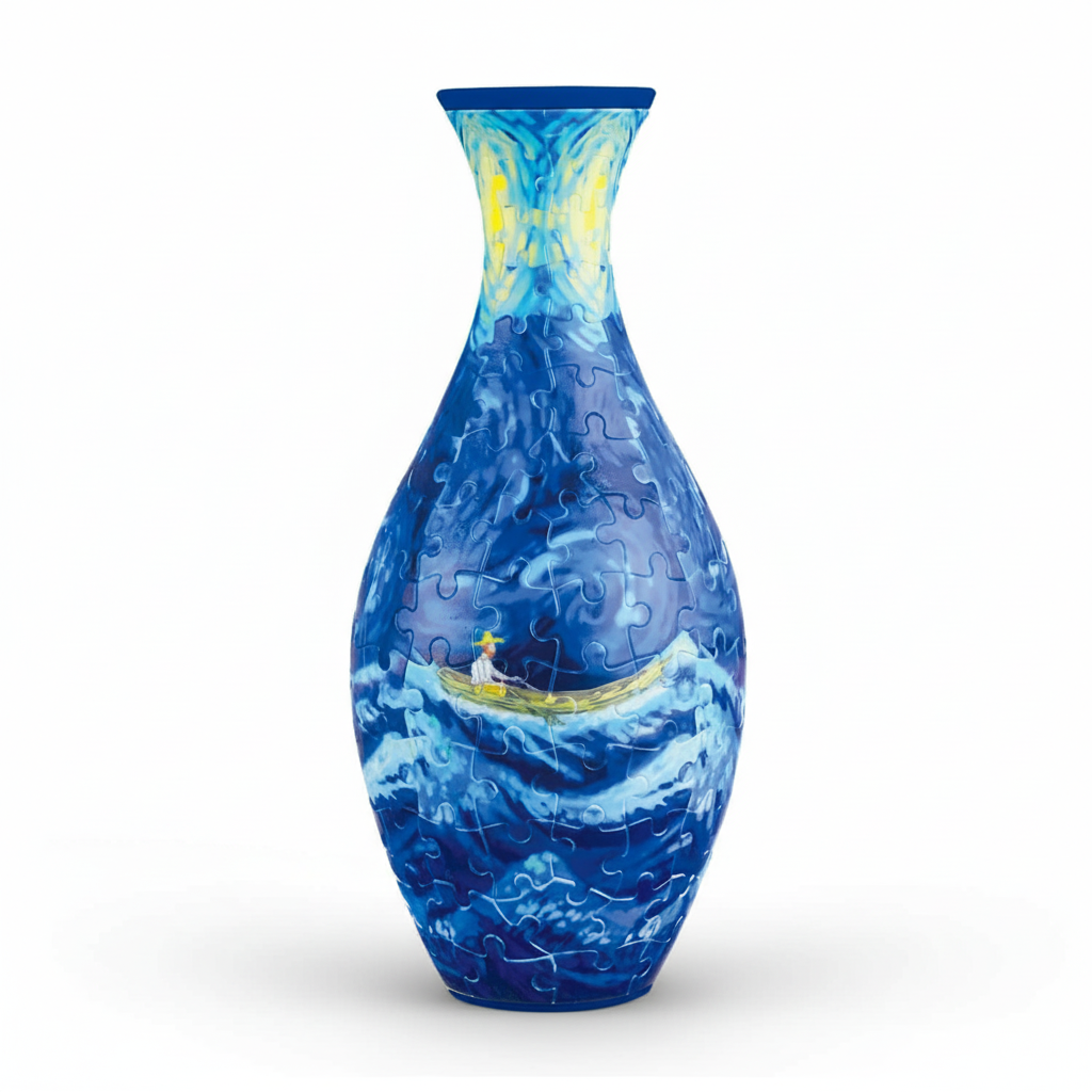 160 Piece DIY Curved Jigsaw 3D Puzzle Flower Vase