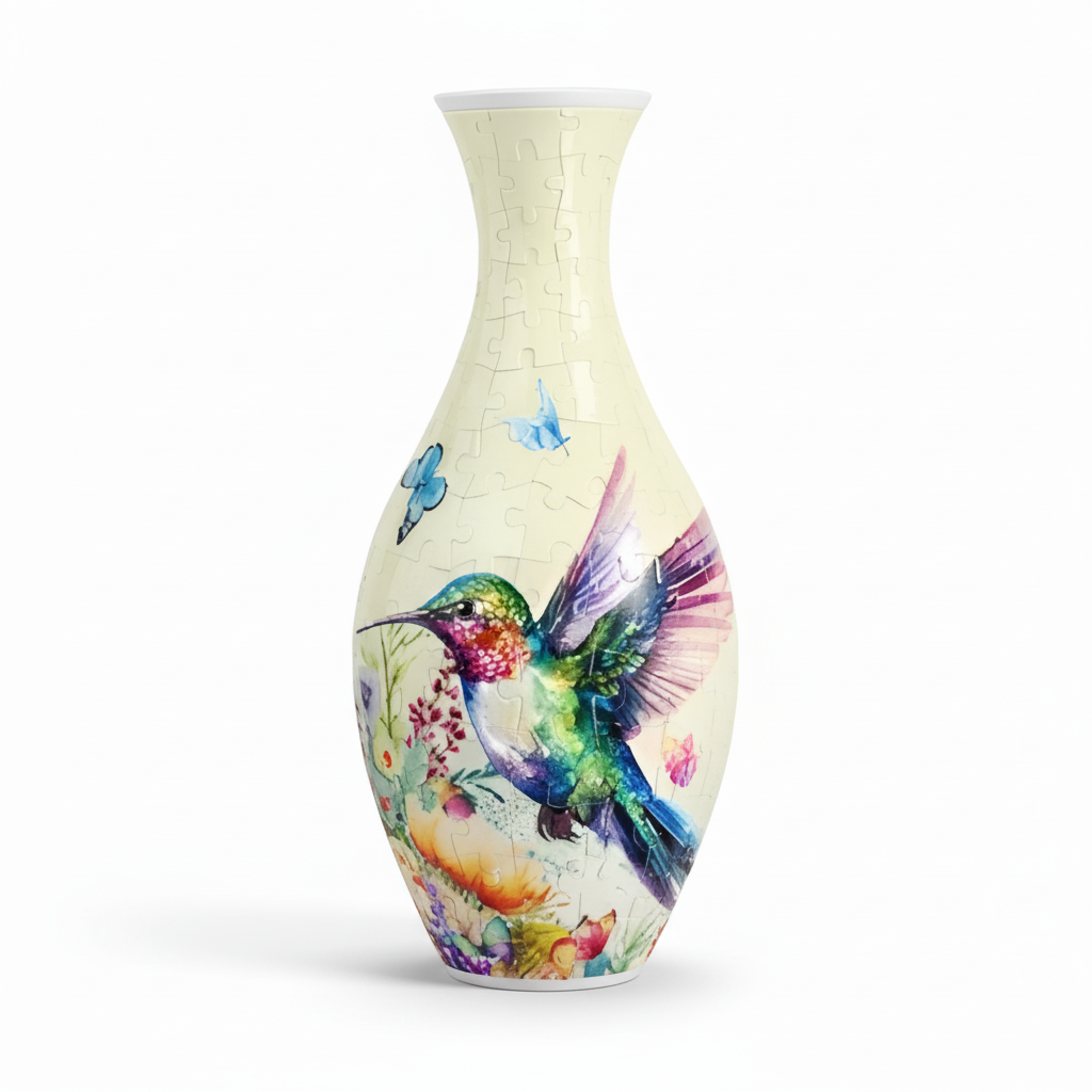 160 Piece 3D Puzzle Vase DIY Decorative Flower Arrangement Vase