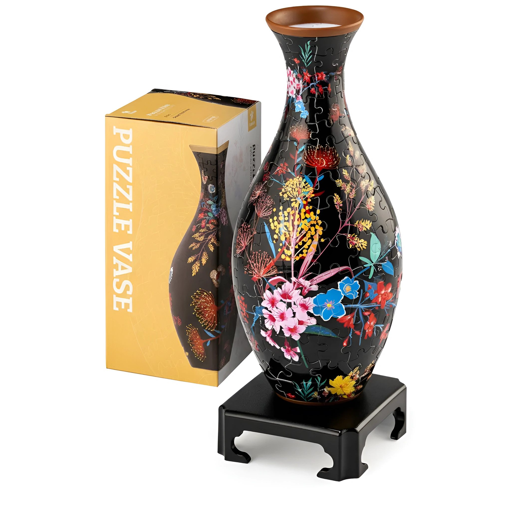 3D Puzzle Vase With 160 Curved Pieces And Stand