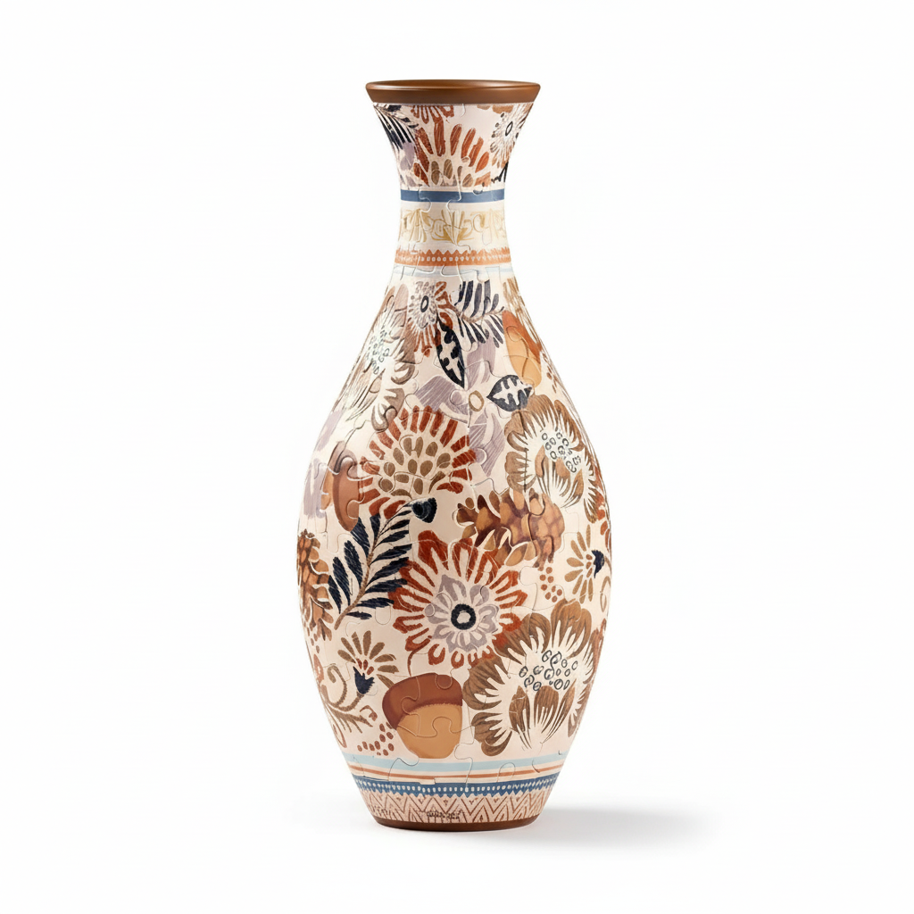 160 Piece 3D Puzzle Flower Vase For Home Decor And Arrangements